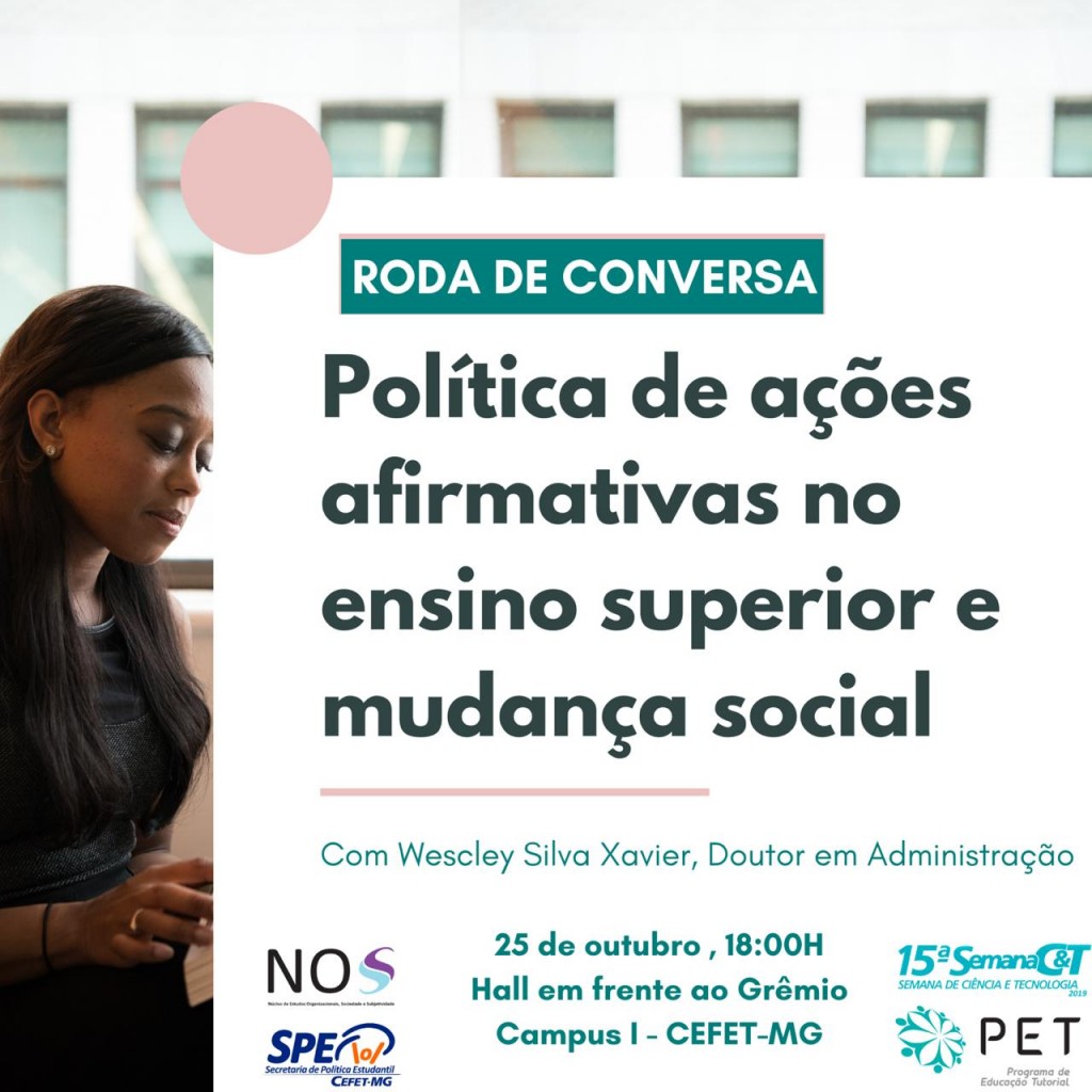 Roda de conversa PET outubro 2019